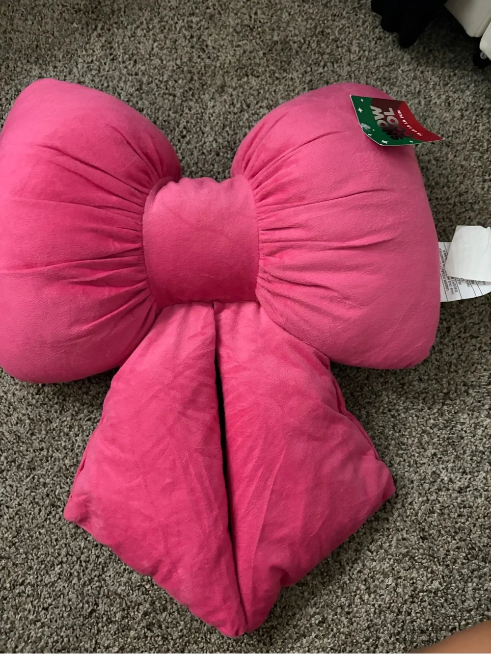 Source Unknown Hot Pink Bow Accent Pillow